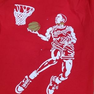 Jordan custom print tee nwots